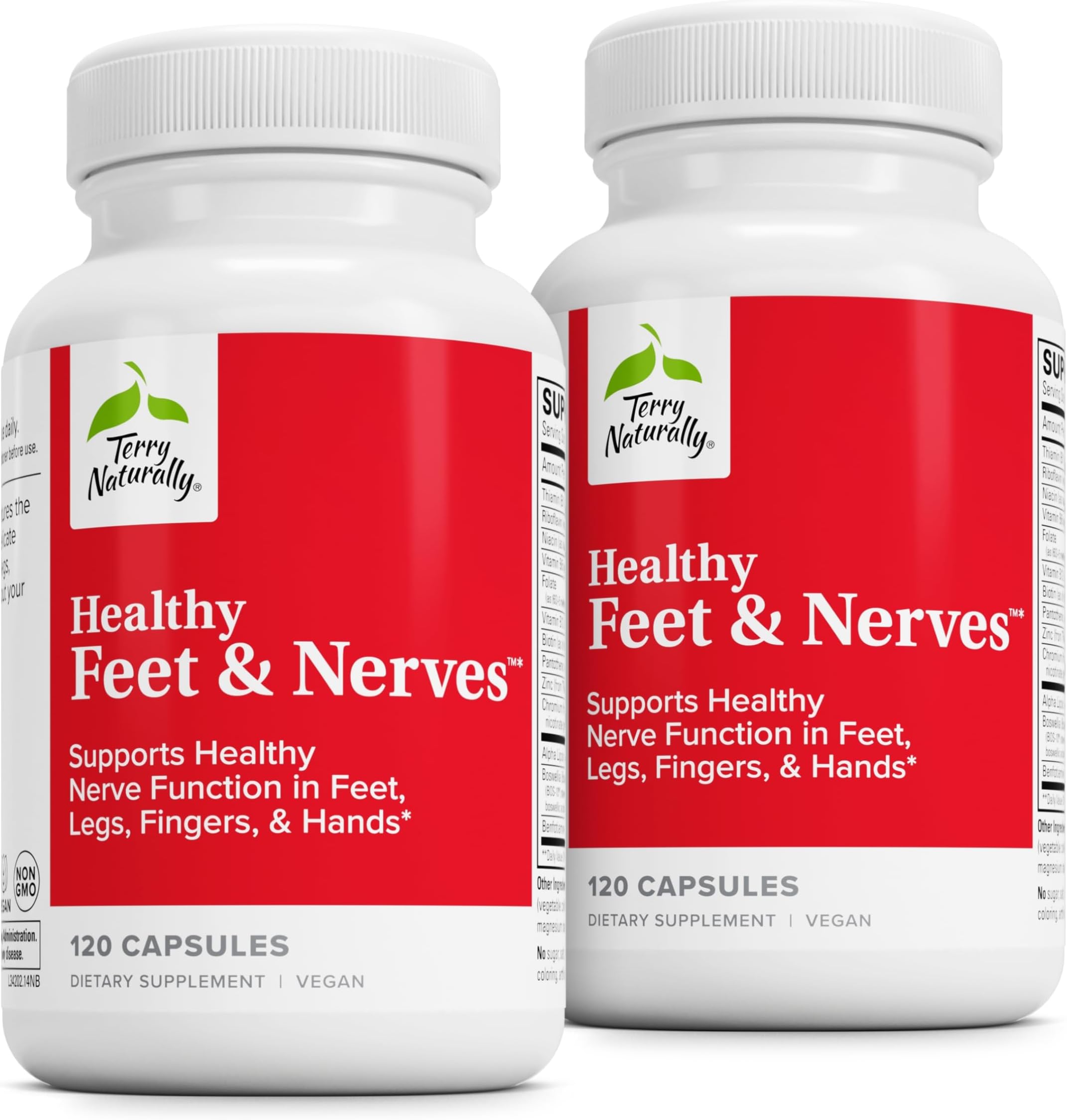 Terry Naturally/Europharma Healthy Feet & Nerves -120 Capsules -2 Pack