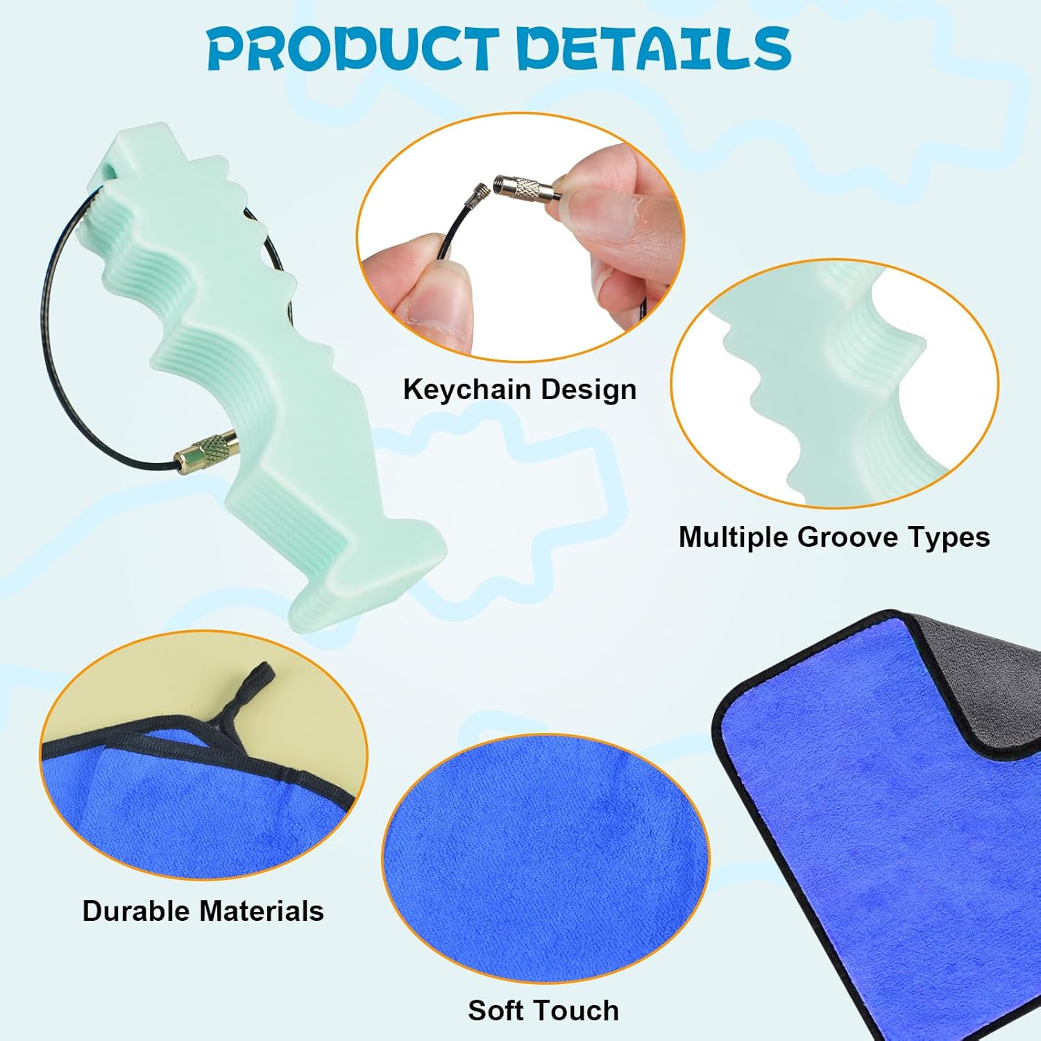 2 Sets Repair Tool for Disc Golf, Disc Golf Edge Maintenance Tool with 2PCS Towels, Outdoor Sports Disc Golf Repair & Cleaning Tool for Flying Discs Accessories for Scratch Stains Repair Polishing - Image 3