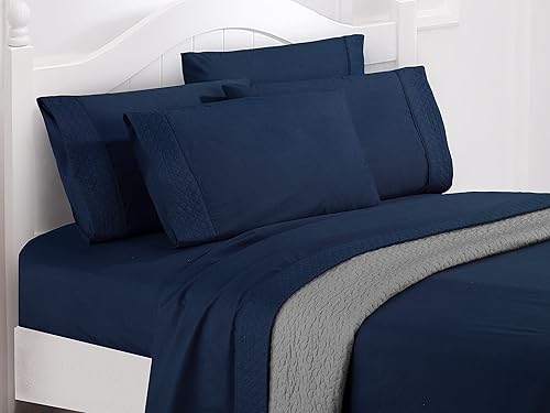 Miniatura 2 de Elegant Comfort Juego de sábanas de lujo suaves y acogedoras de 4 piezas de 1500 hilos de microfibra de calidad egipcia, resistente a las arrugas,