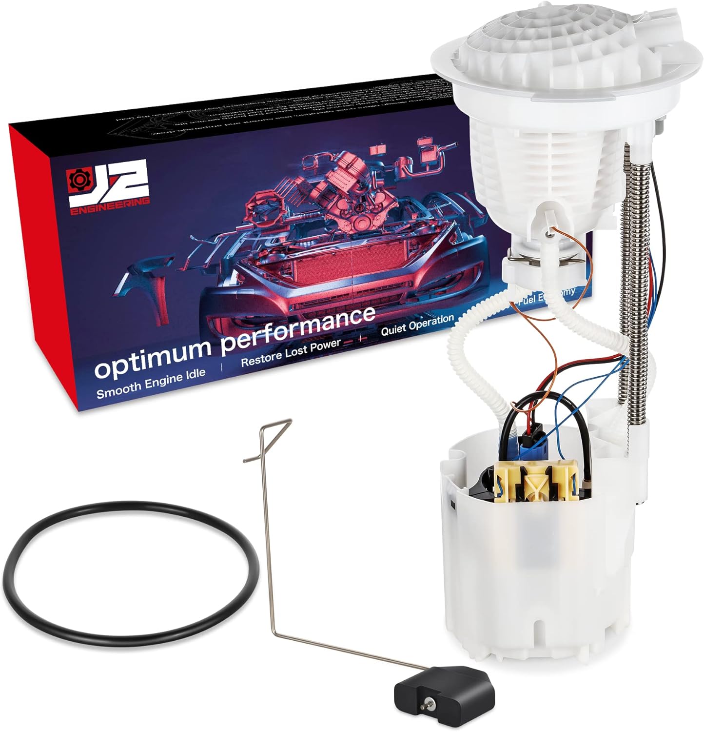 J2 Engineering Electric Fuel Pump Module Assembly Compatible with 95 Ram 1500 2500 3500 3.9L 5.2L 5.9L 8.0LGas Replace E7086M, J2-FPM-0063