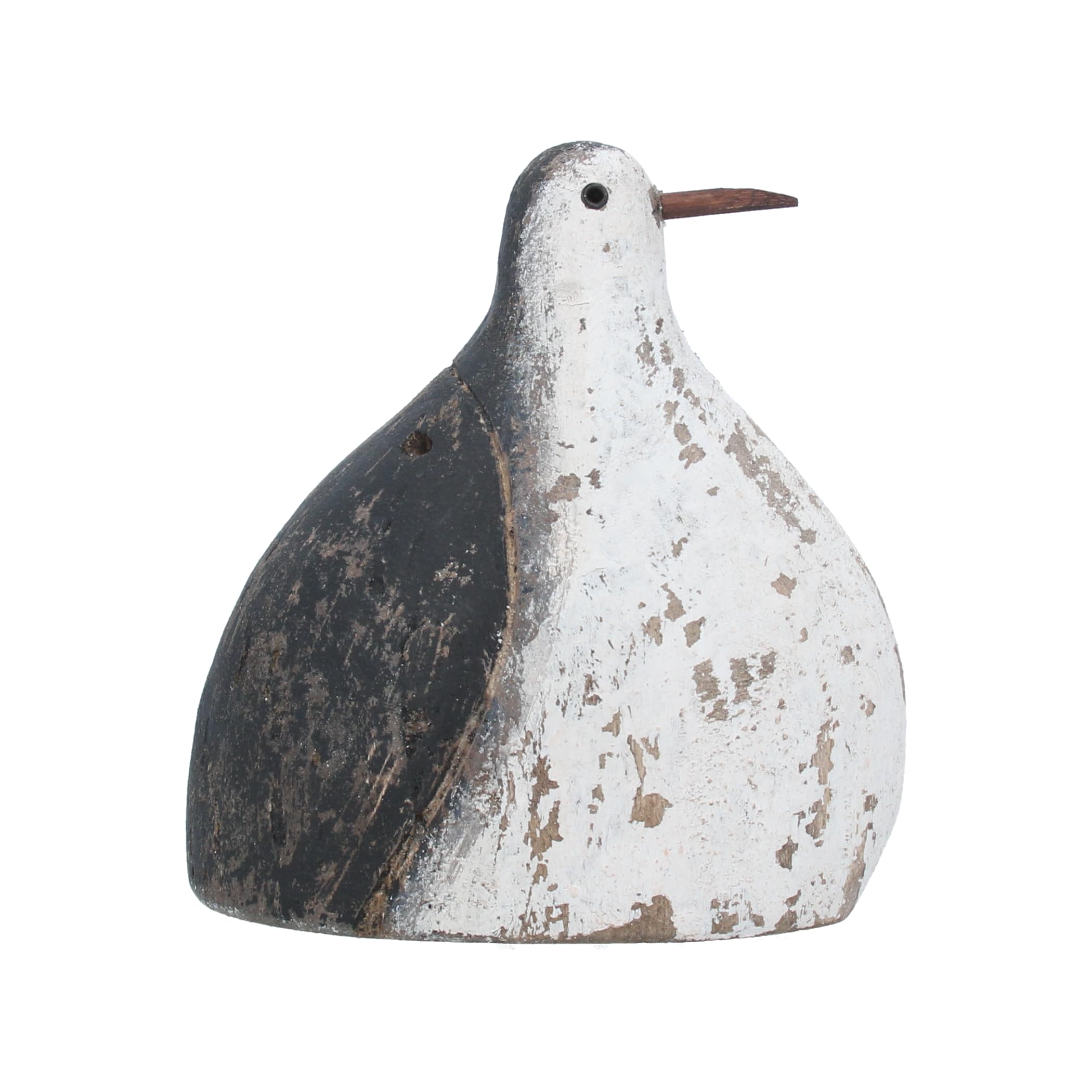 Gisela Graham Rustic Wood Stout Seagull Ornament, Large