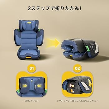 Jovikids ジュニアシート 折りたたみ ISOFIX R129適合 楽天市場】Jovikids 折りたたみのジュニアシート ISOFIX、i-Size