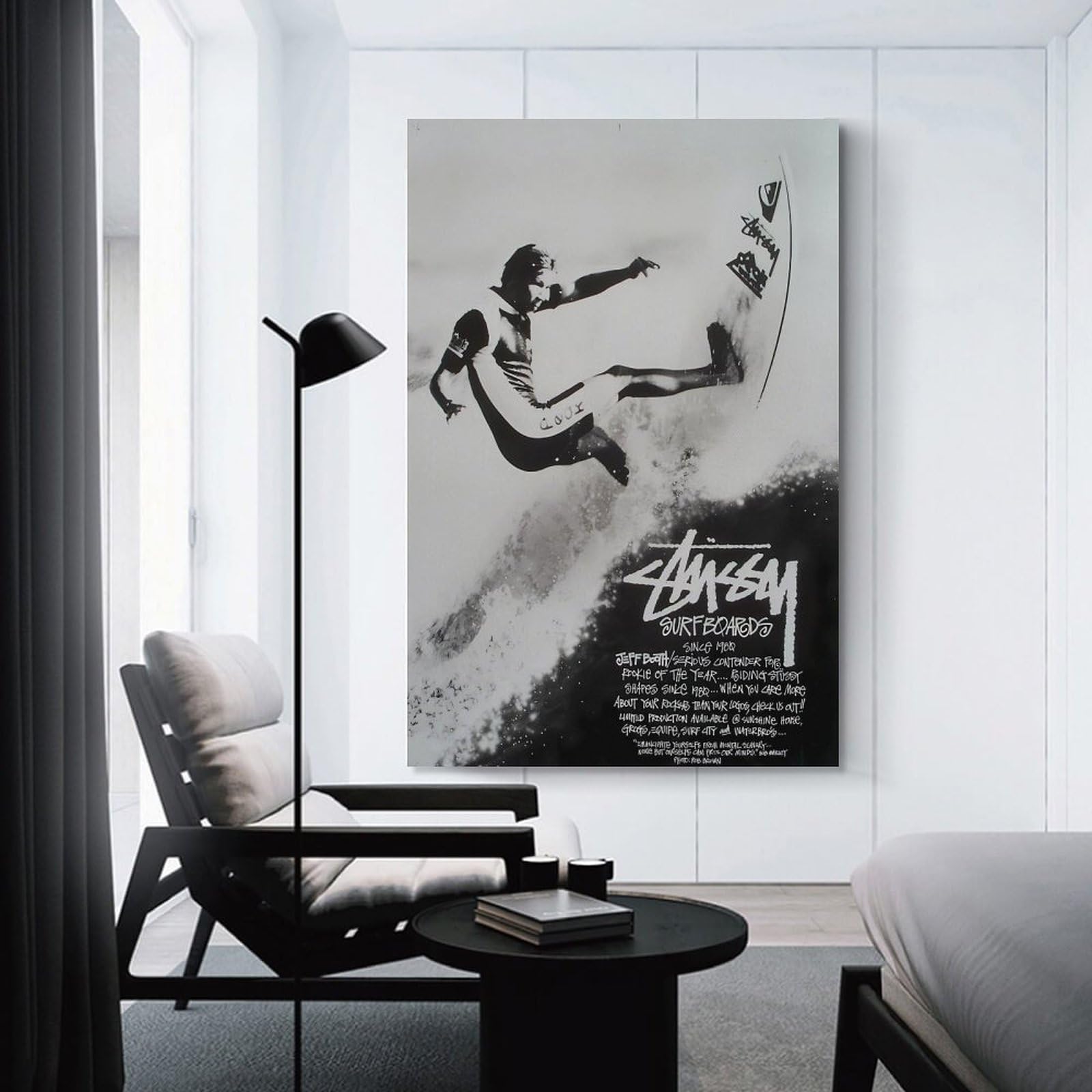 Stussy Dream Surfer Poster Vintage Canvas Cool Black And White