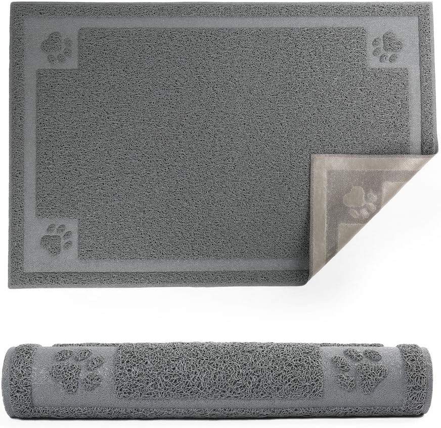 Plentio Extra Large Pet Food Mat, 36" x 24", Absorbent Dog