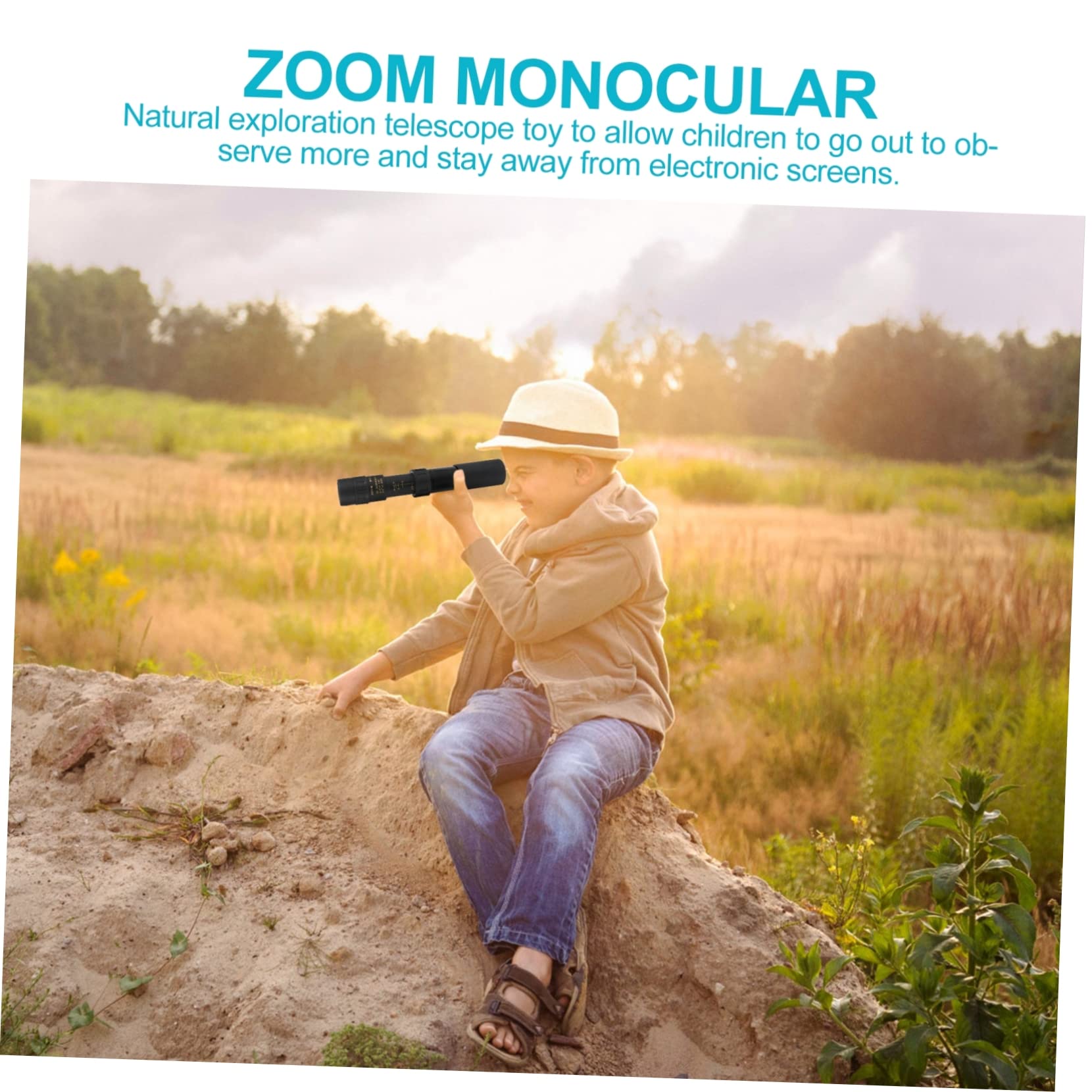 Homoyoyo Telescopio Monocolo Portatile 10-300x40 in Metallo, Oculare Grande, Clip e Treppiede per Viaggio e Fotografia