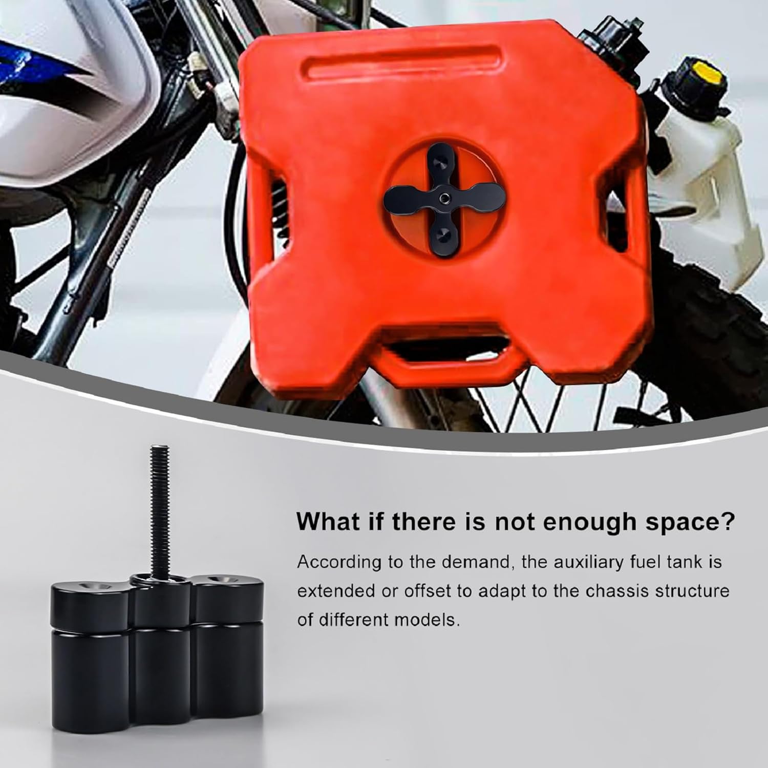 Fuel Pack Extension Mount, Compatible with RX-EXT RX-PM-DLX RX-PM-LOX, Fits 1-4 Gallon Packs