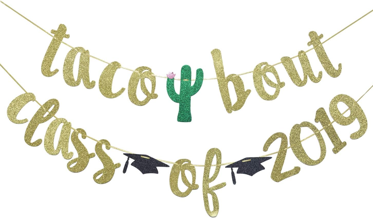 Taco Bout Class of 2019 Banner for Fiesta Graduation Sign