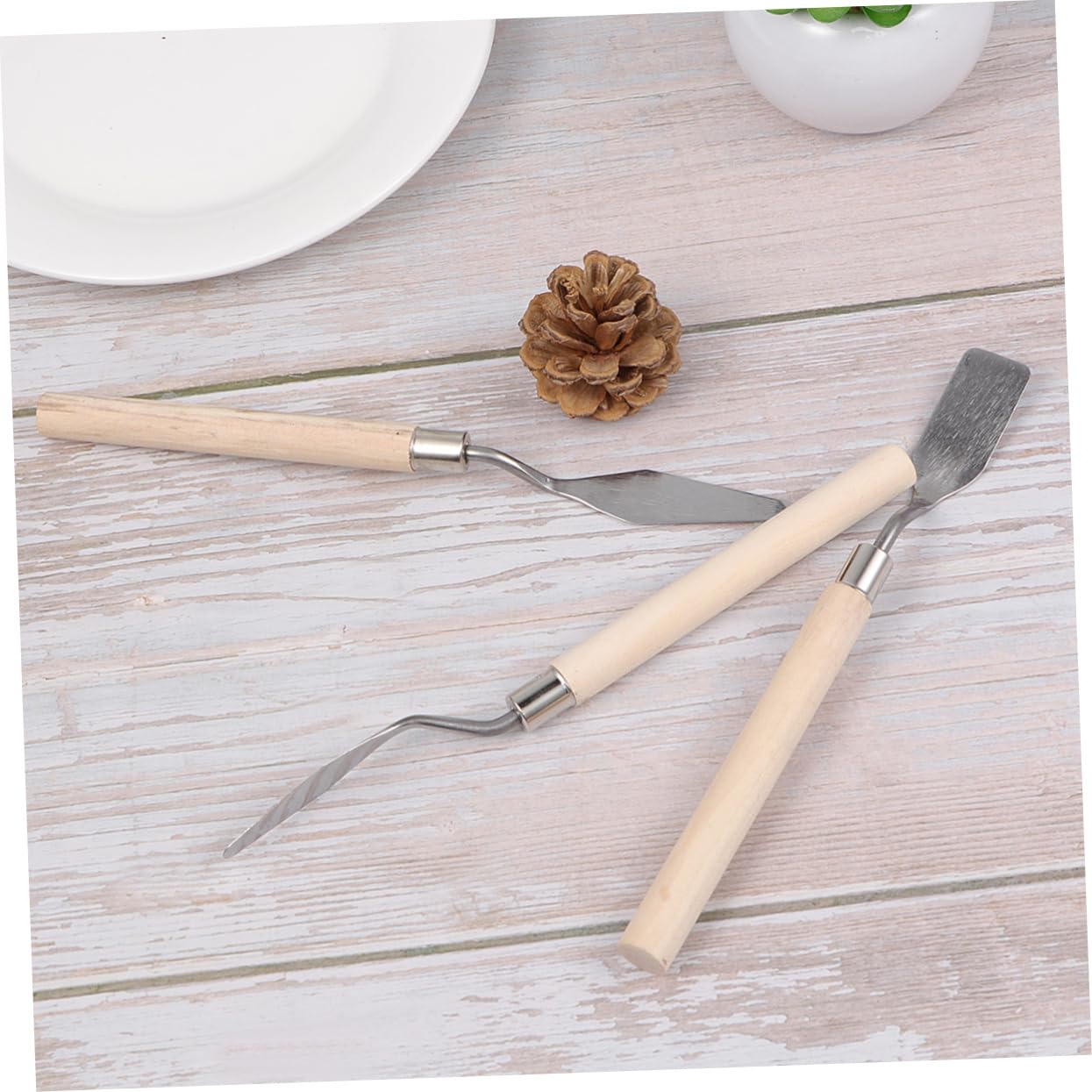 STOBOK Pigment Mixing Tools Set 3 in 1 Painting Tool Set Scraper Shovel Artists