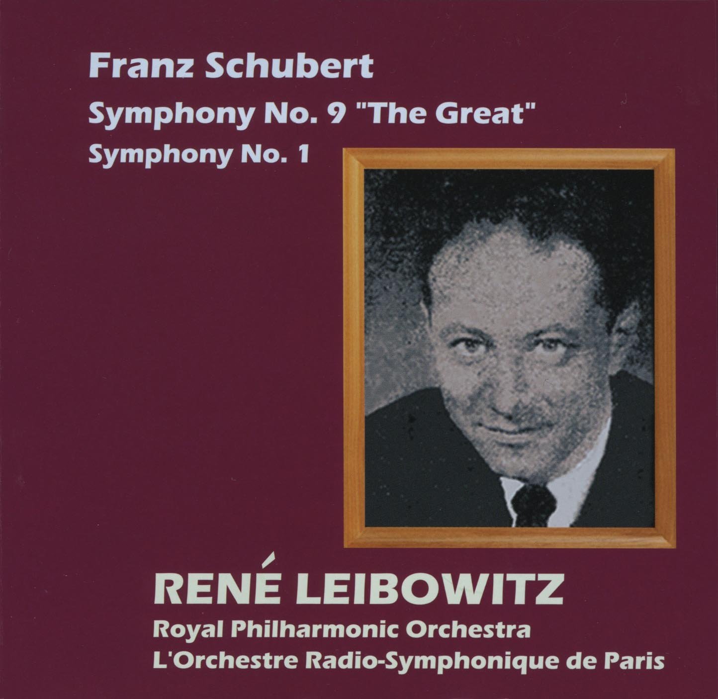 シューベルト 交響曲第9番 ザ グレート 交響曲第1番 Franz Schubert Symphony No 9 The Great Symphony No 1 Rene Leibowitz Royal Philharmonic Orchestra L Orchestre Radio Symphonique De Paris Amazon Com Music