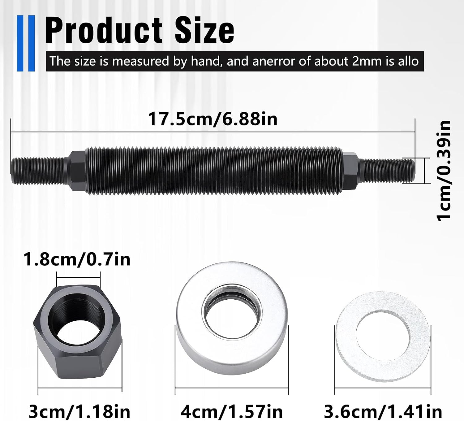 66515 Harmonic Balancer Installation Tool Harmonic Balancer Installer Compatible with Chevy BBC SBC Cranks，Harmonic Balancer Vibration Damper Installation Tool