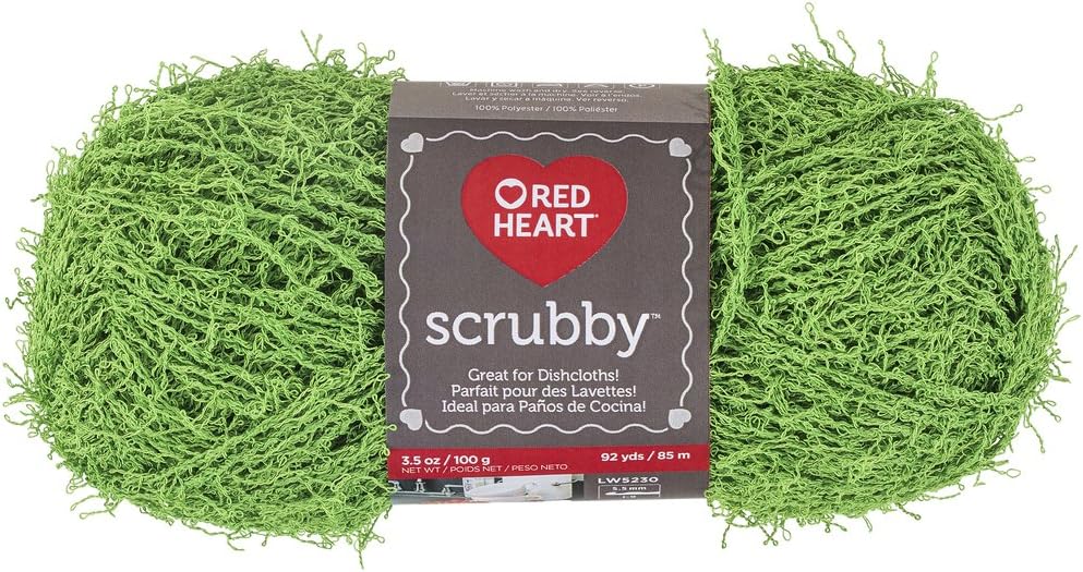 Coats Yarn Lime -Yarn Scrubby