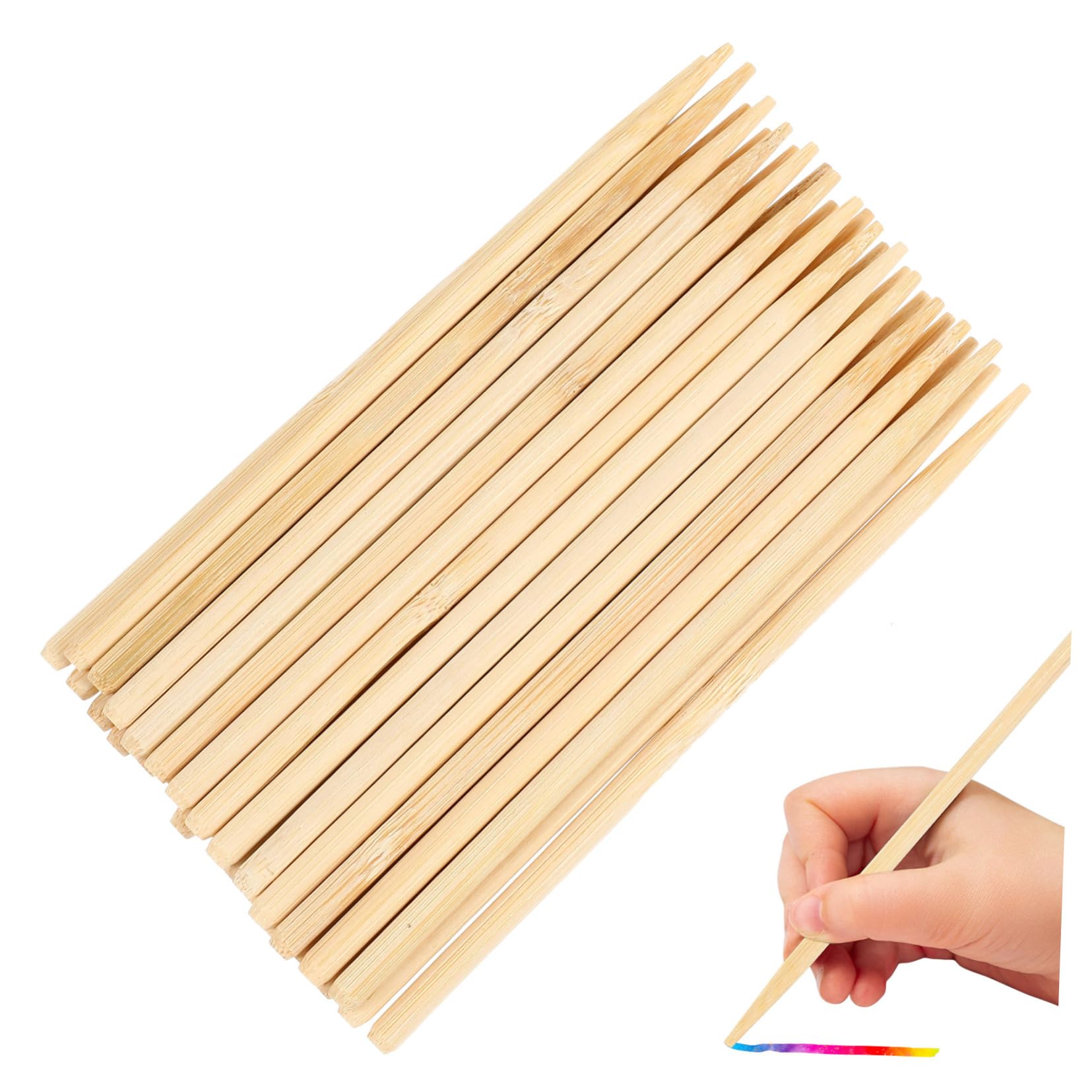 Angoily Professional Scratch Painting Sticks Pen for Boys and Twigs Sticks Scratch Paper Tools DIY Art Stylus