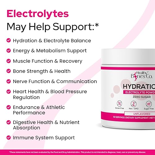 Miniatura 3 de Mezcla de bebida en polvo de electrolitos sin azúcar, hidratación rápida (7.76 oz, sin sabor) con electrolitos clave y oligominerales - Apto para