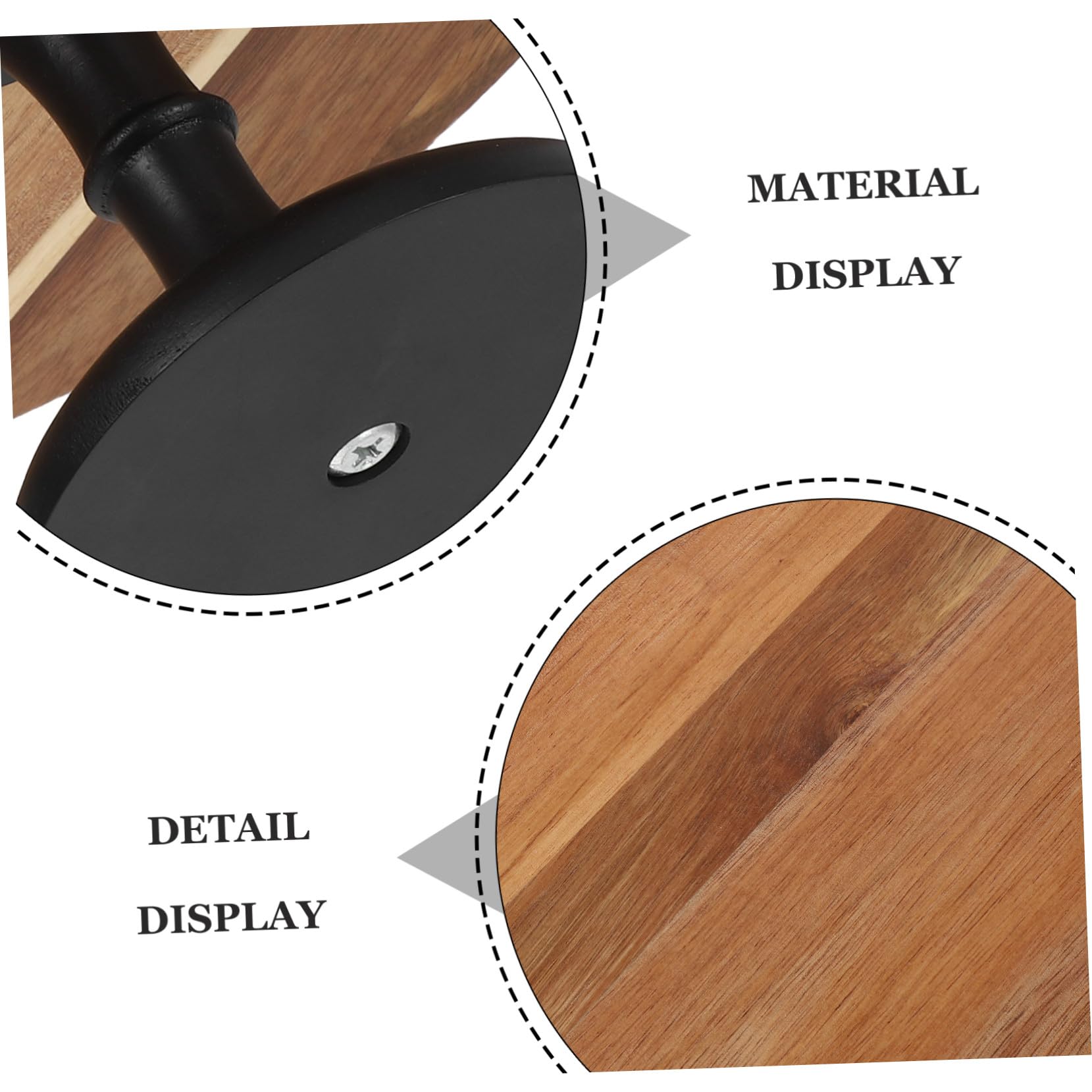 Cabilock Soporte De Madera De Acacia Para Tartas Bandeja Para Servir Aperitivos Expositor De Magdalenas Soporte Para Galletas Bandeja Para Frutas Para Tartas