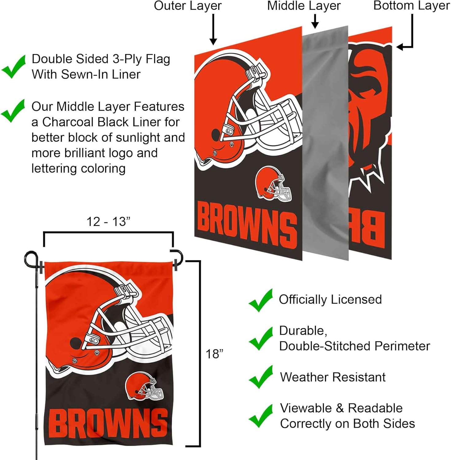 Cleveland Browns Retro Vintage Throwback Dawg Yard Garden Banner Flag - Image 6