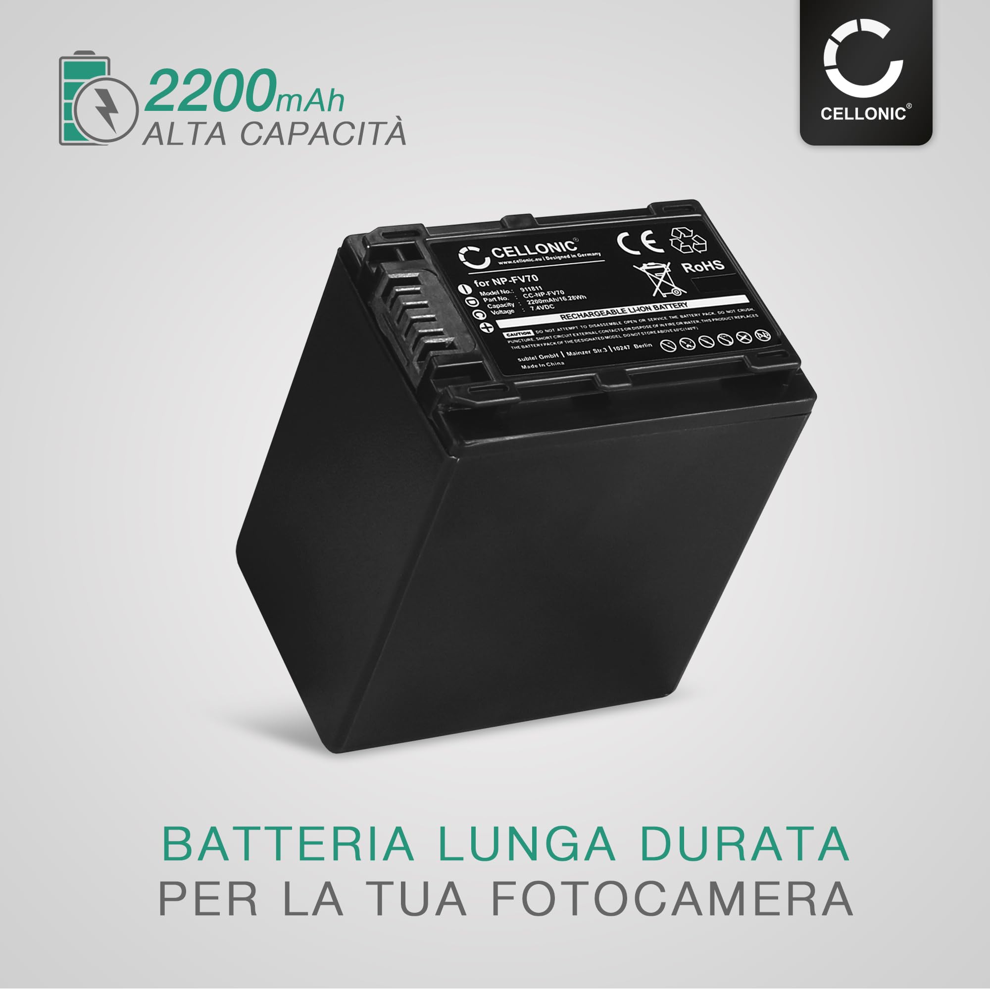 2x Batteria per Sony AX53 4K HANDYCAM FDR-AX53 HDR-CX540 650mAh
