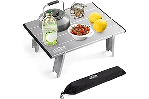 jkwokback Foldable Beach Table for the Perfect Coastal Getaway