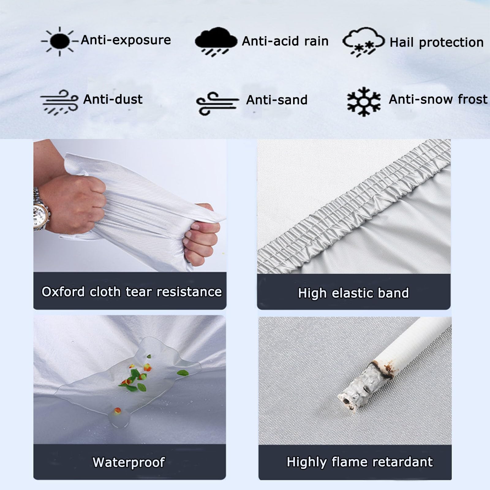 Funda Coche Antigranizo para Toyot Rav4,Funda Coche Granizo contra Polvo contra Granizo Impermeable Y Sol Invierno Protector Exteriores Y Coches Cubierta
