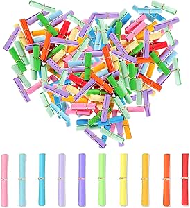 100 Stück Tombola Lose Bunt - Wunschzettel Für Gewinnspiele & Partys Mit Stift