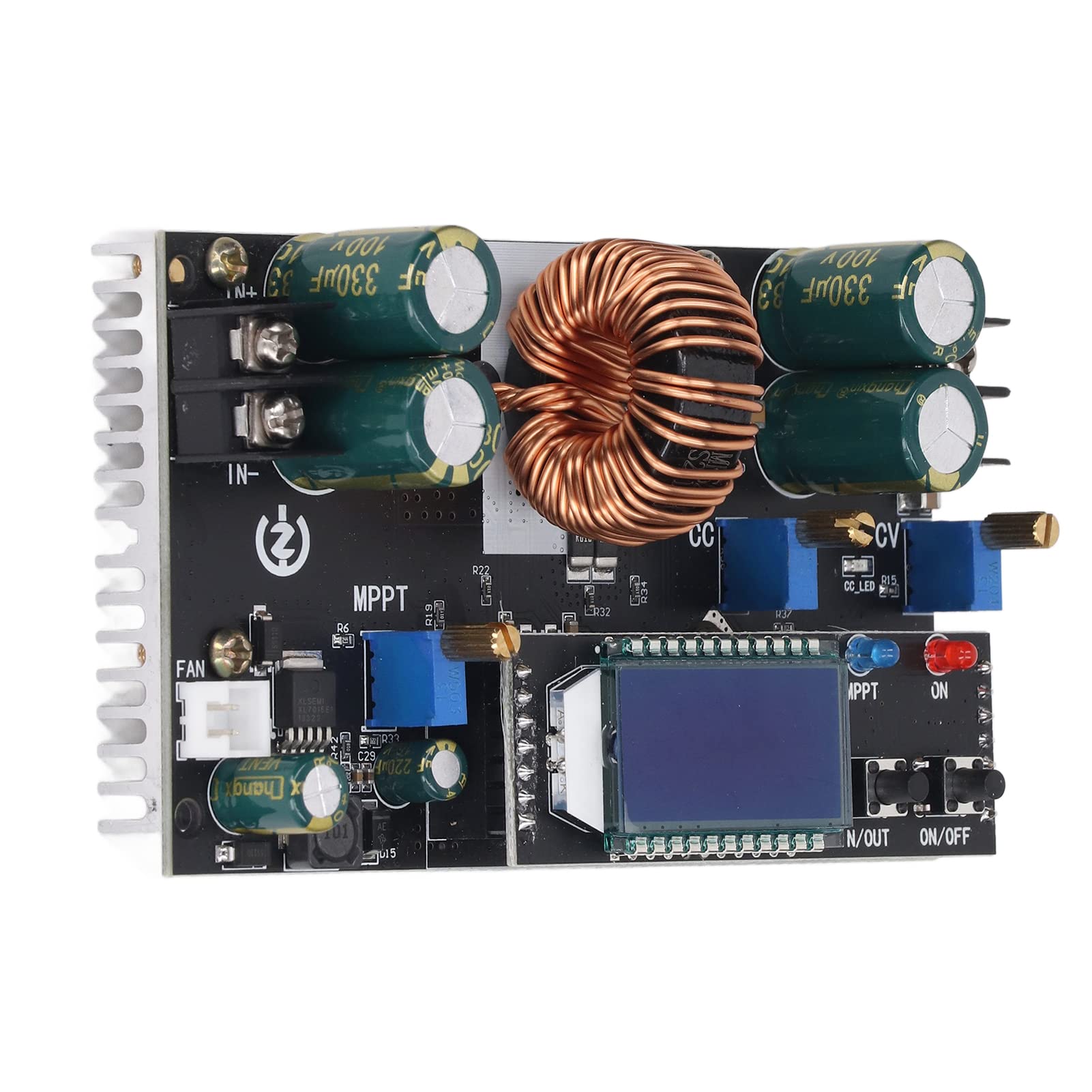 Modulo Boost, modulo Boost regolabile Display LCD Auto Boost Converter Output DC1.4-79V, regolatore solare, convertitori di potenza