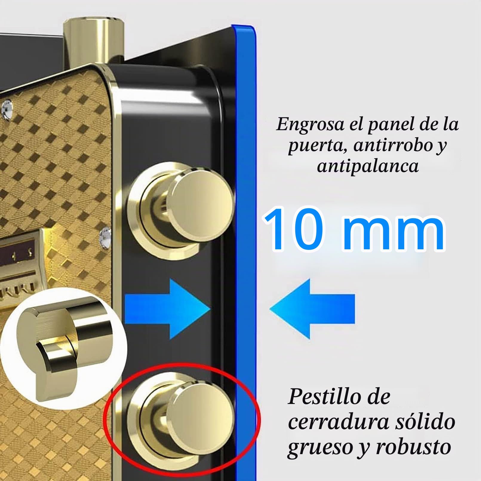 Caja Fuerte Ignífuga y a Prueba de Agua - Gabinete Digital de Seguridad Grande de Acero Resistente - Taquillas de Seguridad 2023