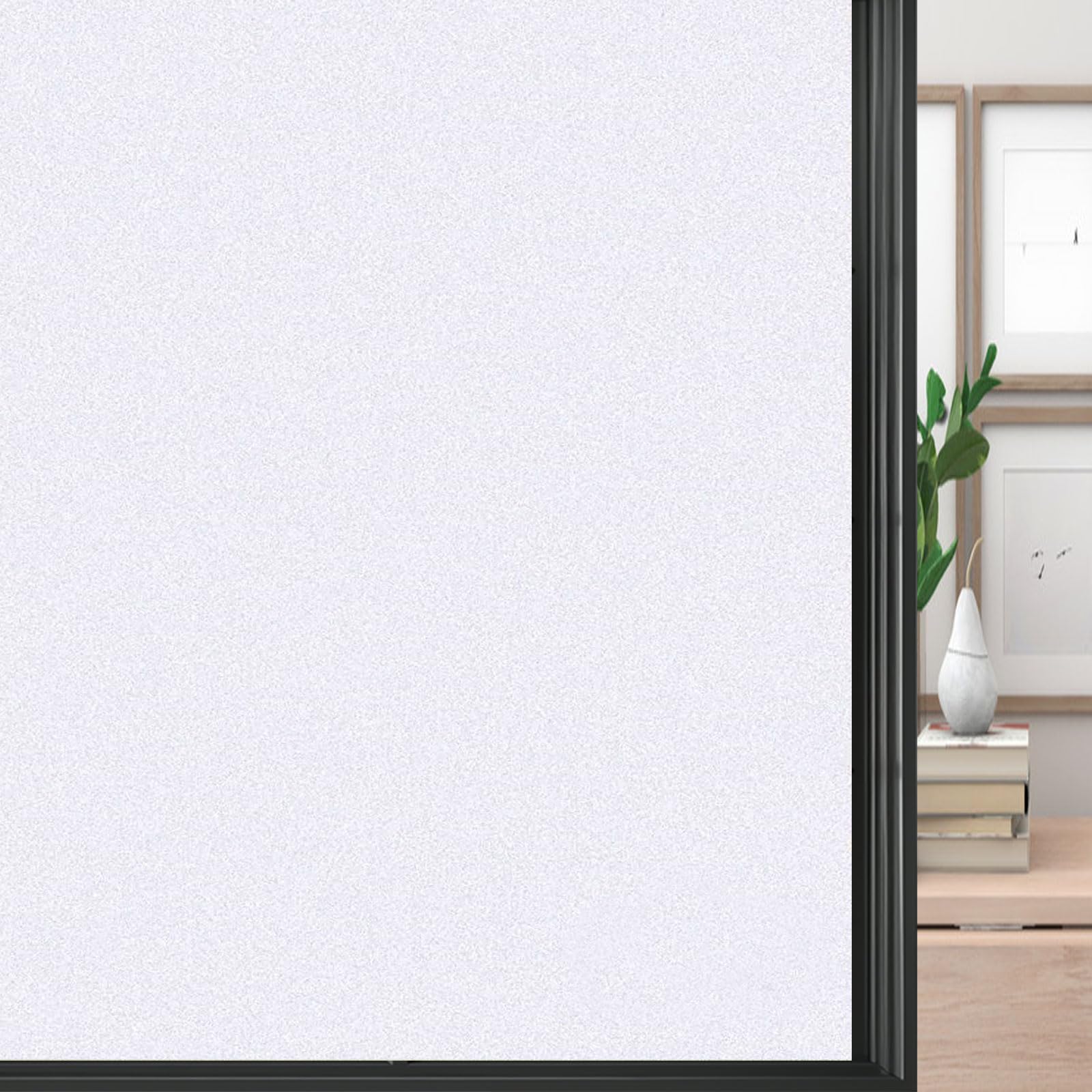 Film fenetre anti regard dépoli blanc mat opaque thermique anti UV pour intimité 120 x 540 cm