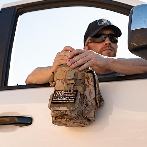 Miniatura 7 de Iron Infidel Battle Bottle - Half Gallon Water Bottle Insulated, 64 oz Tactical Stainless Steel Water Jug with Handle - Gym Water Bottle with Rugged