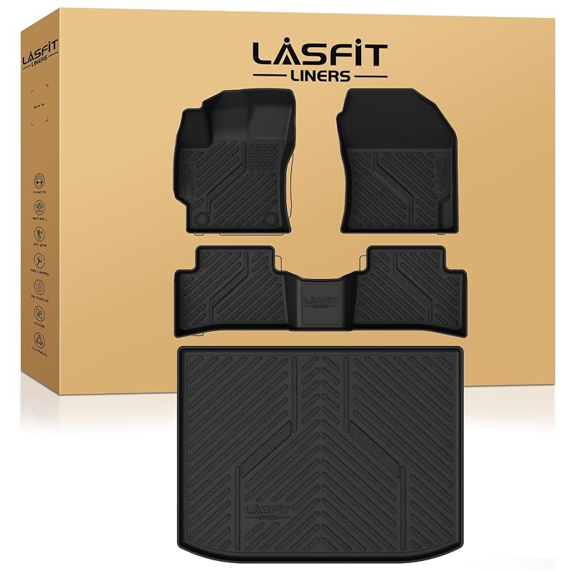 Tapetes Automotivos LASFIT em TPE com Tapete de Porta-Malas para Toyota Corolla Hatchback 2019–2027, Kit Completo