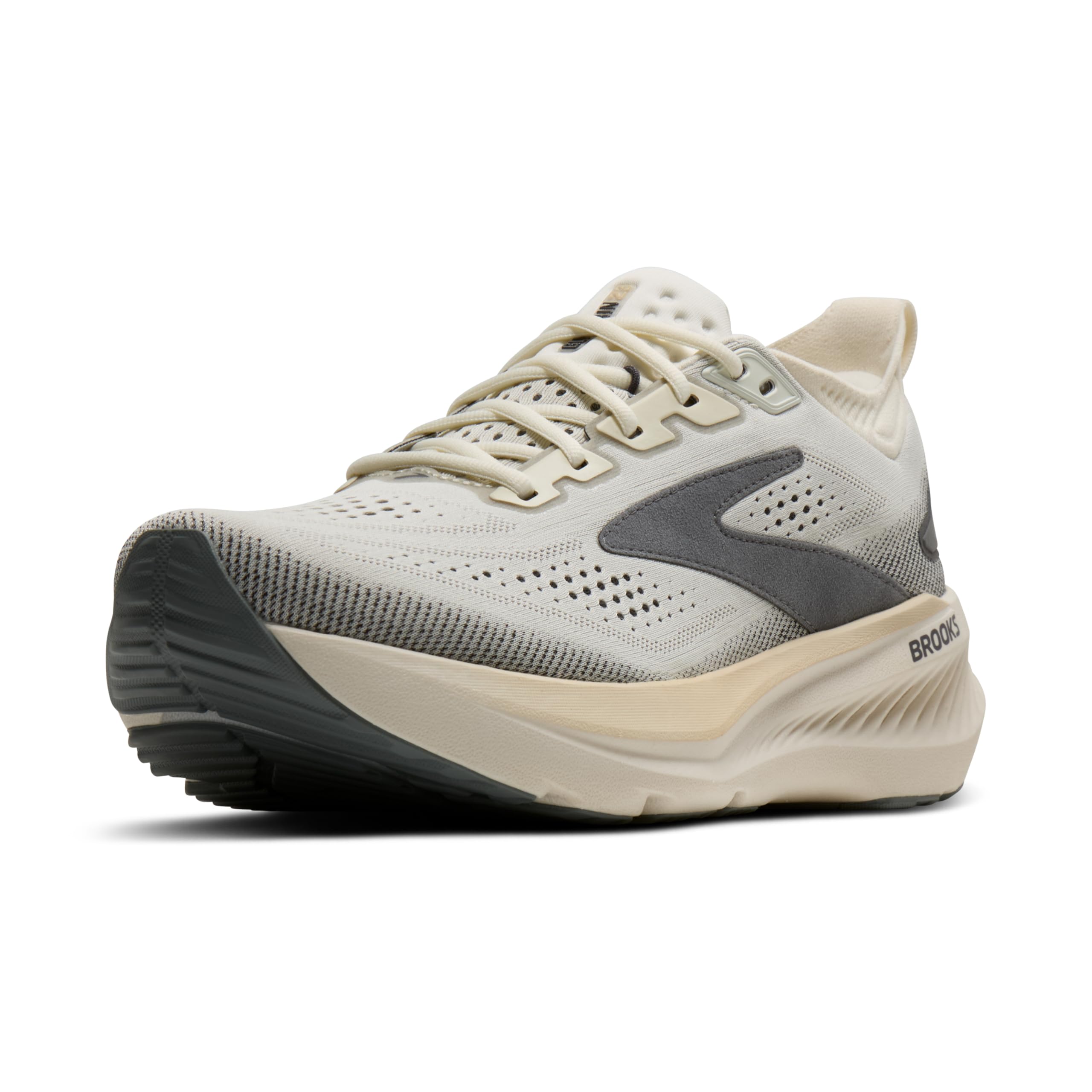Photo 1 of Brooks Men’s Glycerin 23 Neutral Running Shoe - Coconut/Bleached Sand/Grey - 7.5 Medium
