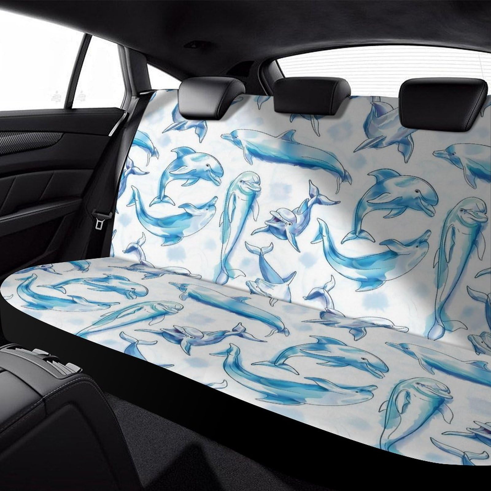 Amazon.co.jp: カーシートカバー イルカ 青 海 海の生き物 車シート 