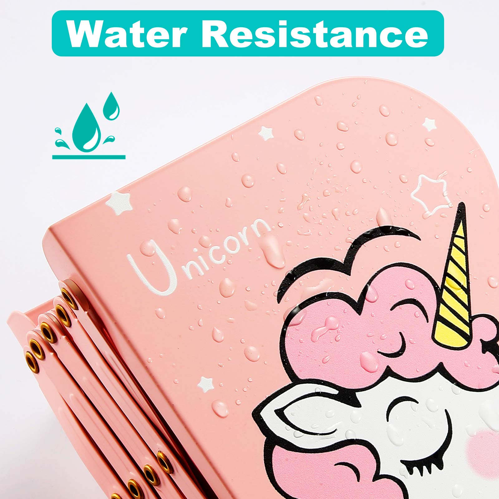 Serre-Livres Licorne Métal - Paire Rose | Antidérapant | Bureau Enfant Déco