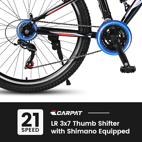 Miniatura 6 de Bicicleta de montaña Shimano de 12 pulgadas, 20 pulgadas, 24 pulgadas, 26 pulgadas, 27.5 pulgadas, transmisión de 21 velocidades, frenos de disco