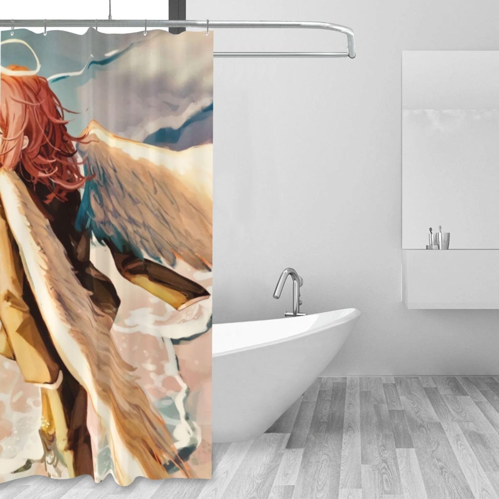 Amazon｜シャワーカーテン チェンソーマン 天使の悪魔 おしゃれ 防水