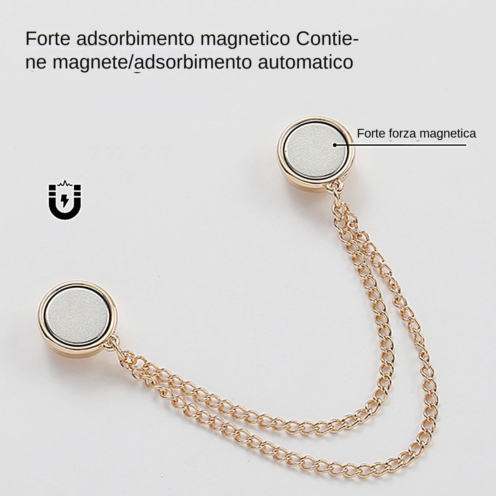 Clip Magnetiche Multiuso | 4 Pezzi | Per Sciarpe, Maniche E Pantaloni | Design Elegante E Super Magnetico - Foto 7