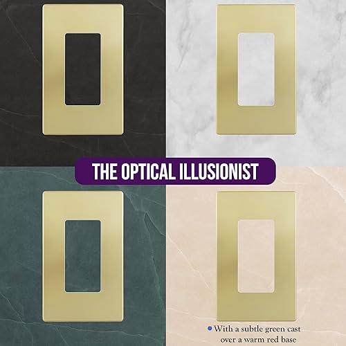 Miniatura 228 de ENERLITES SI8834-BK - Placa de pared decorativa sin tornillos, cubierta de enchufe segura, 4 entradas, 4.68 x 8.30 pulgadas (alto x largo), Negro