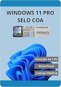 Microsoft Windows 11 Pro 64 Bits OEM Selo COA - FQC-10528