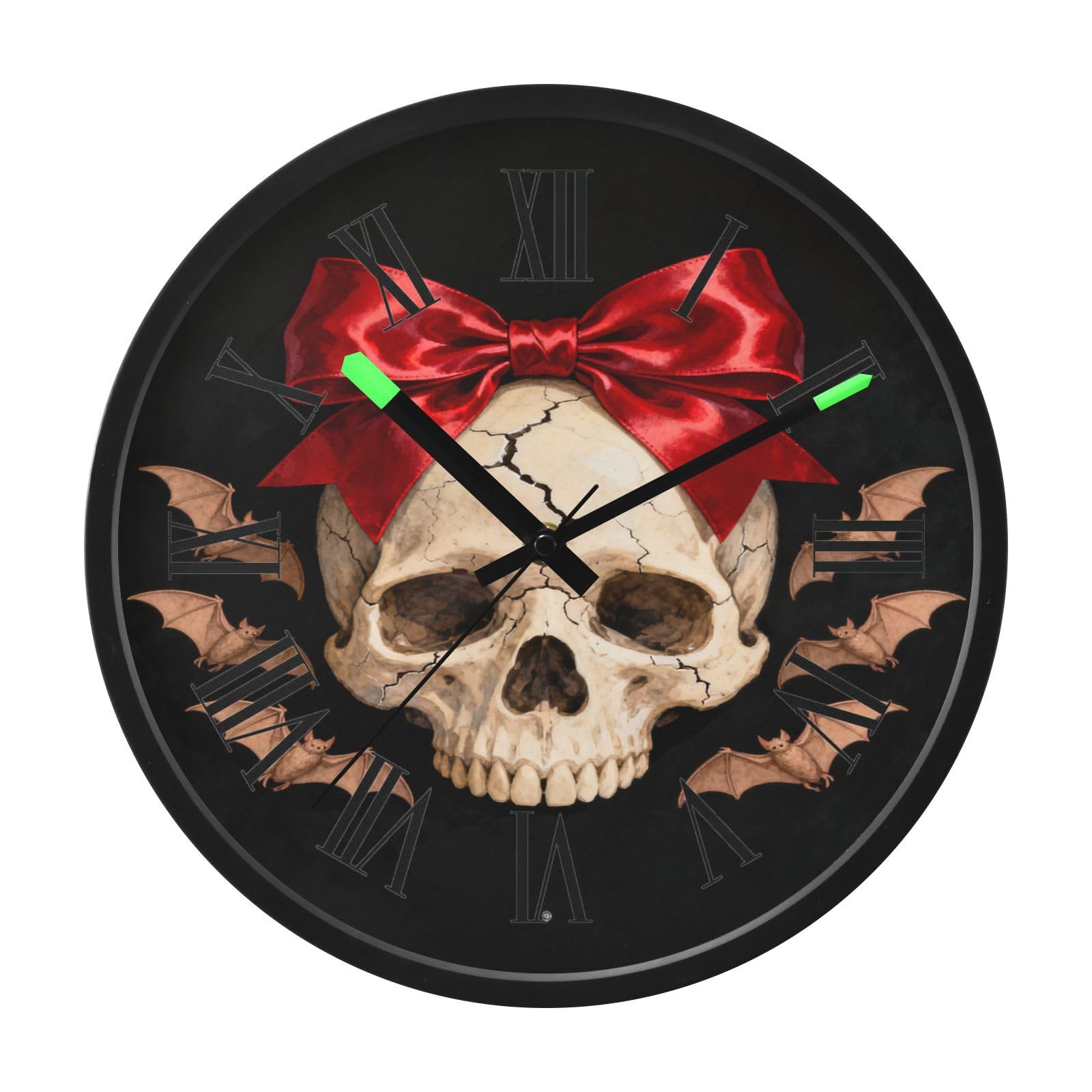 Horloge murale ronde lumineuse pour une ambiance gothique douce