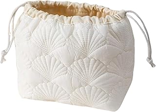 Luxury Quilted Makeup Bag – Soft Cosmetic Pou...