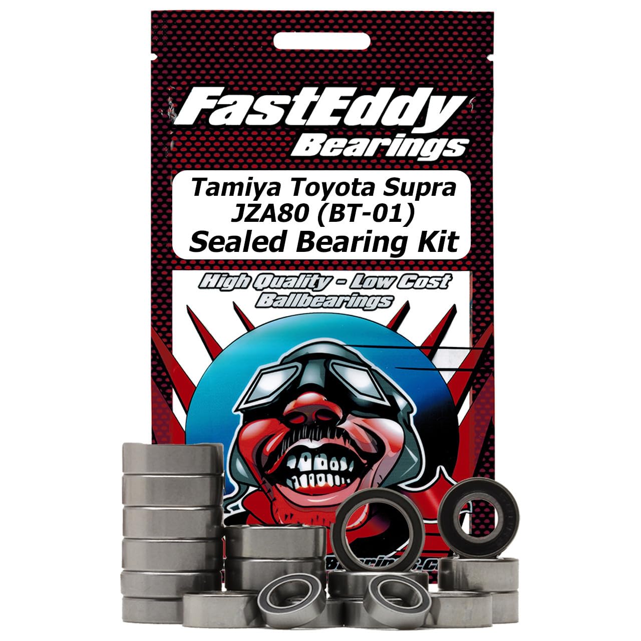 FastEddy Bearings Compatible with Tamiya Supra JZA80 (BT-01) Sealed Bearing Kit