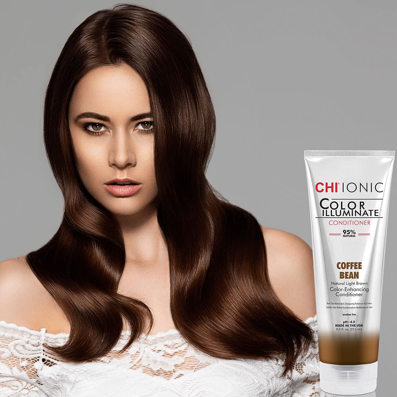 CHI Ionic Color Illuminate Conditioner, Coffee Bean, Color Enhancing Conditioner, 251 ml - Image 5