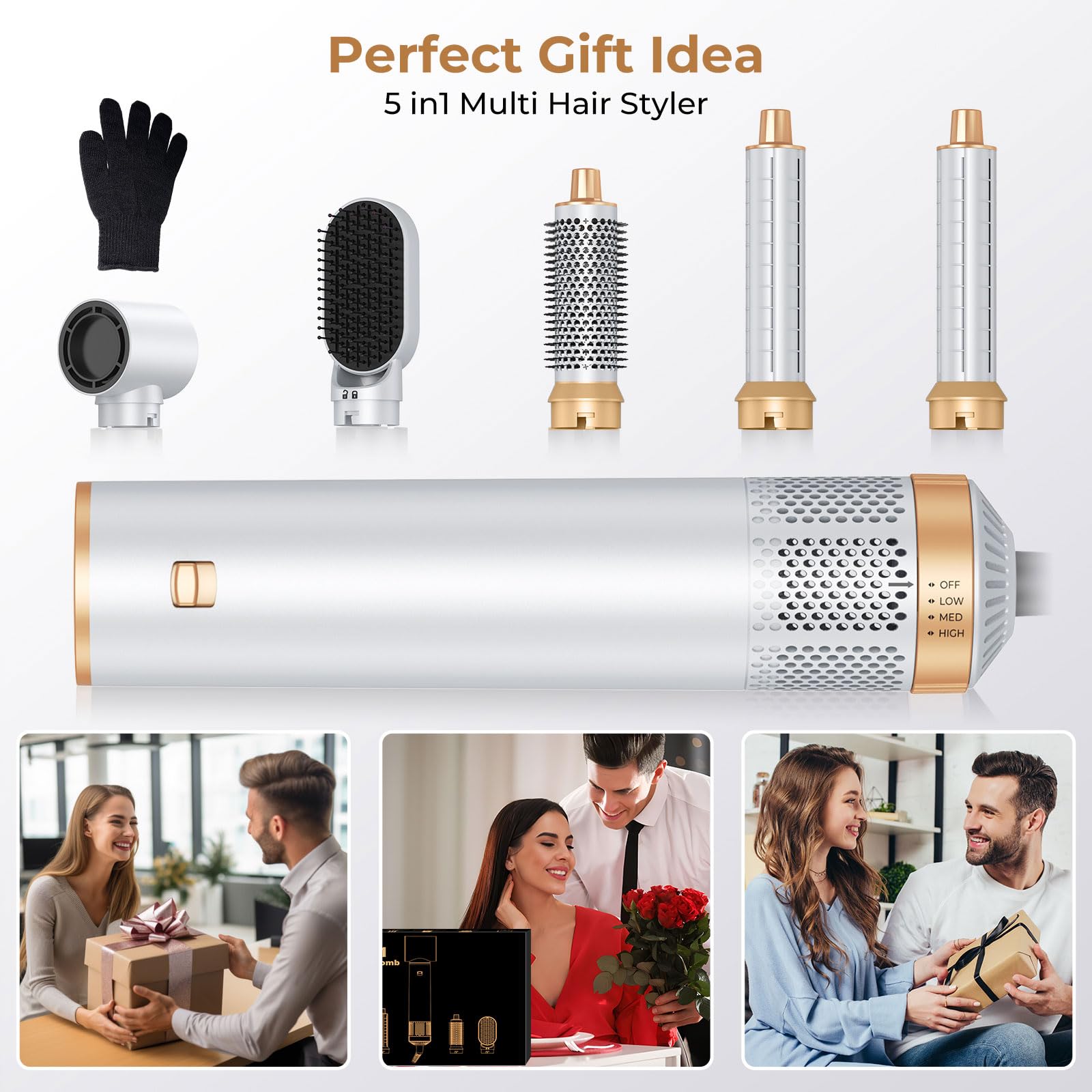Amazon.com : Blow Dryer Brush 5 in 1, Negative Ion Hair 