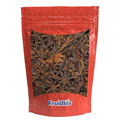 Fruidles Anís estrellado entero, cápsulas de anís, ideal para té de anís, certificado Kosher, 3 onzas