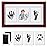PewinGo Hand and Footprint Kit,Inkless Handprint Kit with 2 Safe Clean-Touch Ink Pads and a Wooden Picture Frame, Gifts for New Parents, Shower-Walnut
