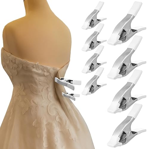 LemonRoad 8 Pack 1.97'' 4.17'' Dress Clips Clothing Clamps for
