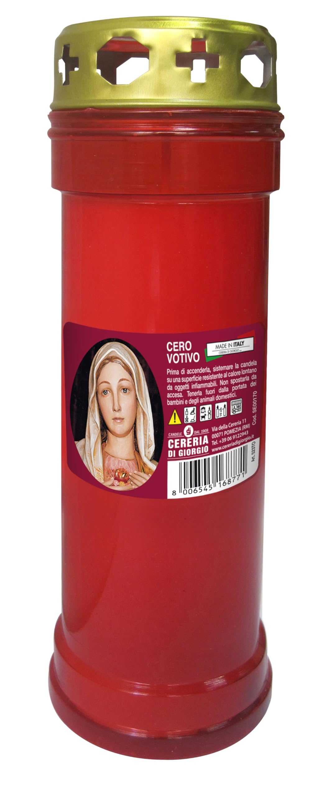 INDIA OVERSEAS TRADING CORP Tall Votive w/Brass