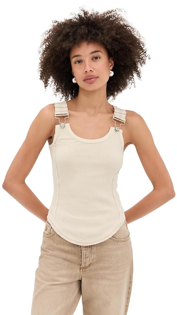 Free People Women's Jamie Buckle Tank, Tea, S by Free People - Used condition - US$50.29