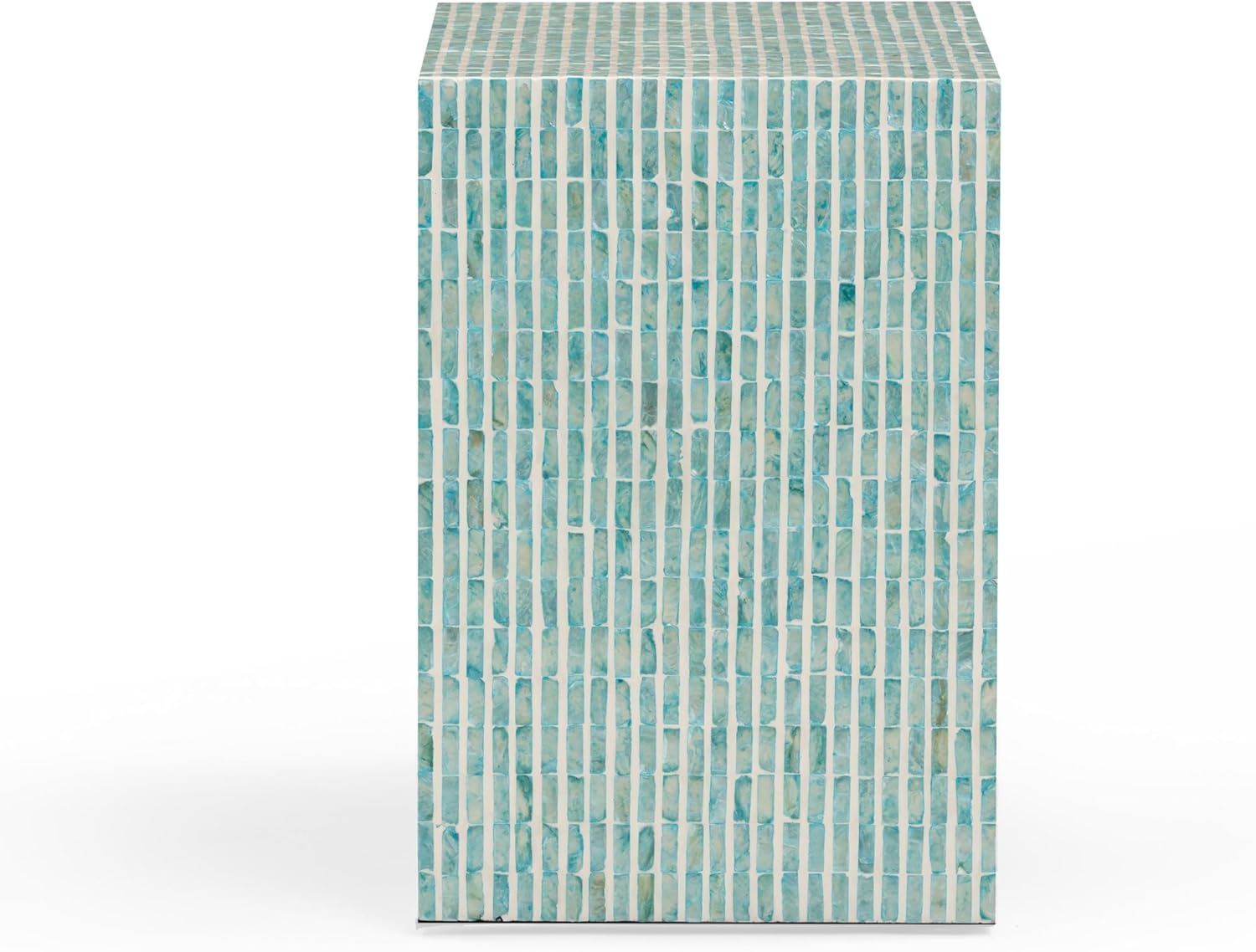 Tov Furniture Derry Blue Capiz Shell Nightstand