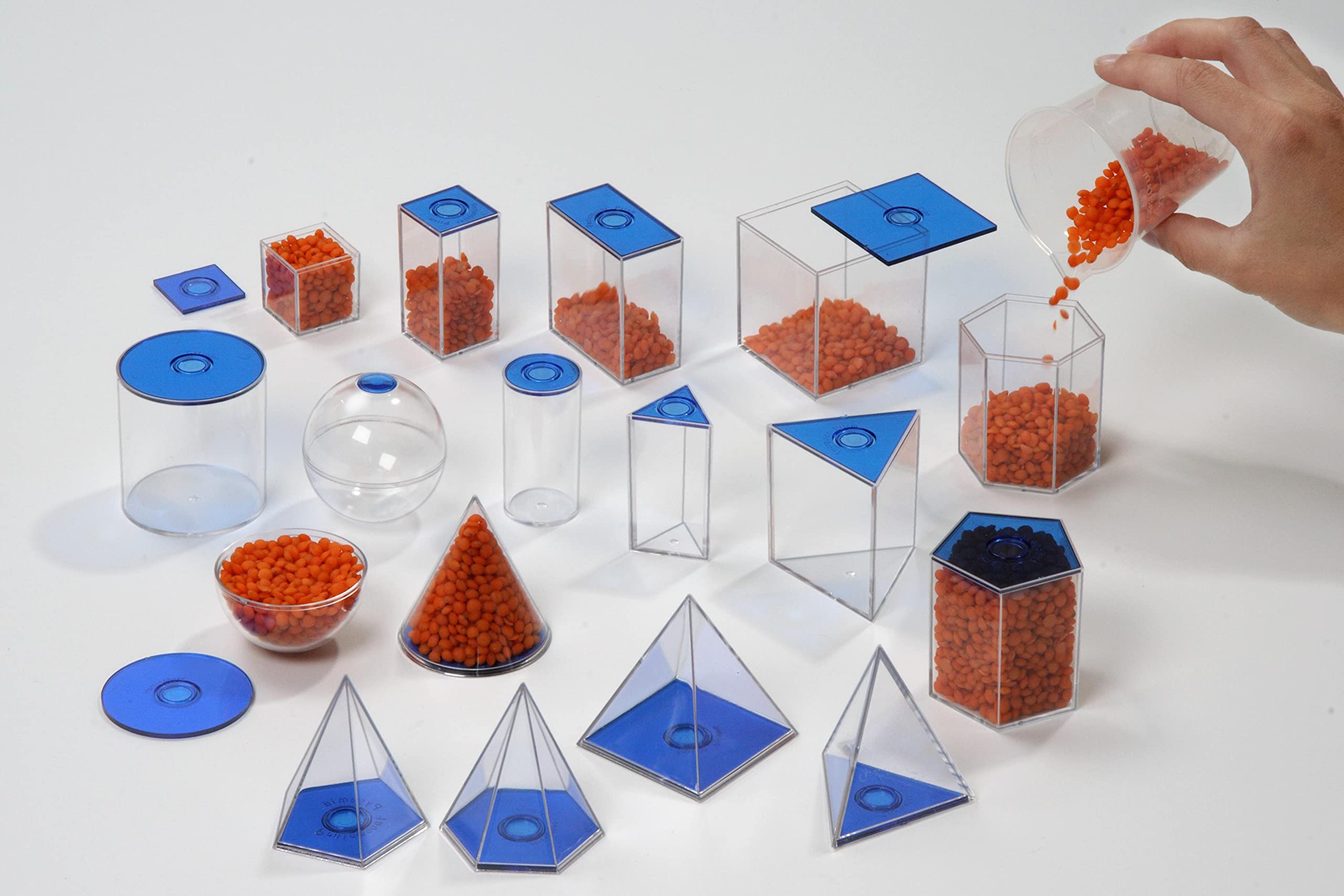 Betzold Geometrie-Körper 17 Füllkörper Plexiglas - Mathematik Kinder Lehrmittel