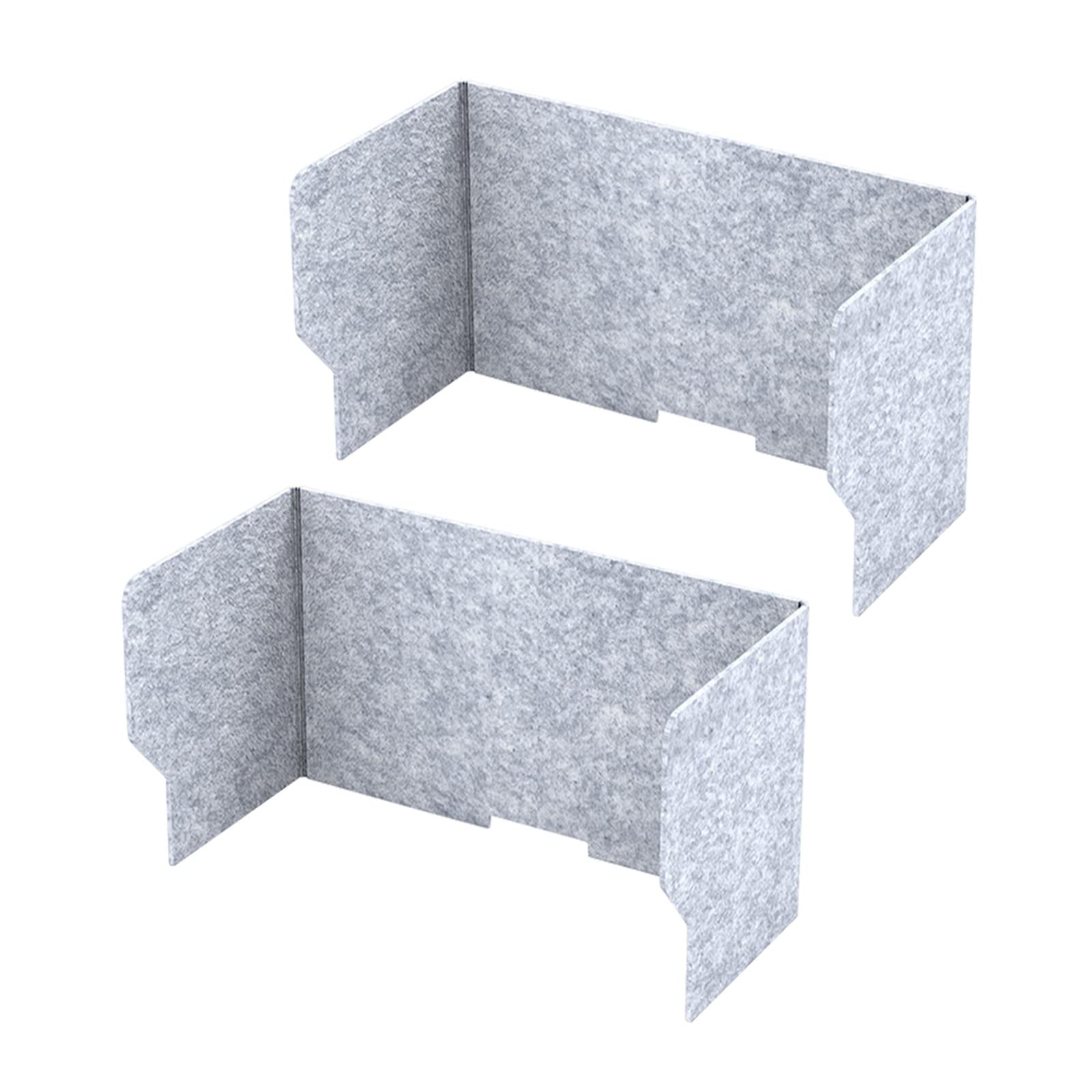 GJZQDKX 2 Pack Sound Absorbing Privacy Desk Dividers Portable Freestanding Sneeze Guard with Acoustic Partition Ideal for Schools and Offices Available in 24'' 31'' and 39''