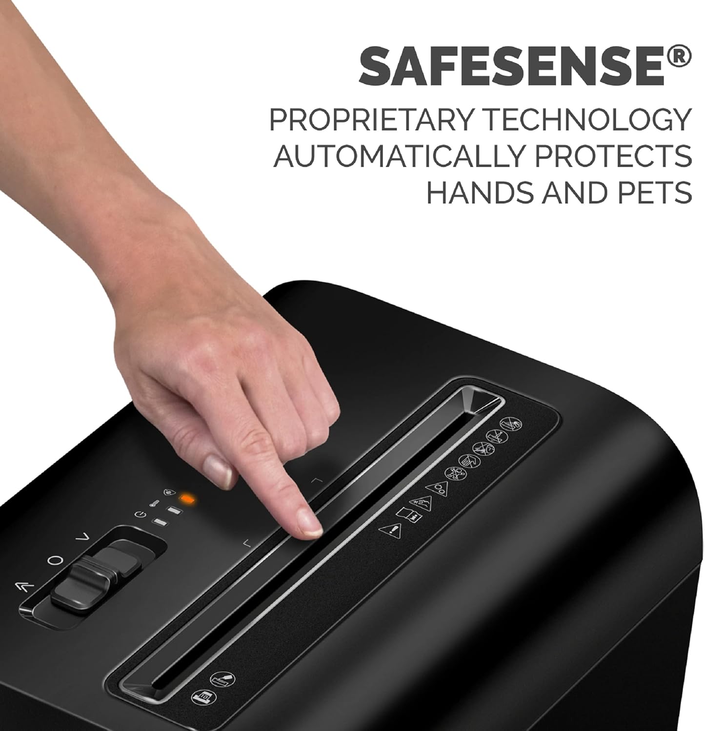Fellowes LX65 10-Sheet, P4 Cross-Cut Deskside Paper Shredder with SafeSense